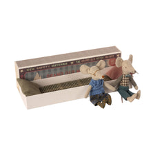 Maileg Grandma and Grandpa Mouse in Matchbox