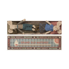 Maileg Grandma and Grandpa Mouse in Matchbox