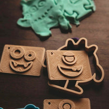 Halloween Monster Eco Playdough Stamp Set (without handle)