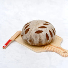Felt Sourdough Bread with Leaf Cut | Play Food