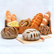 Felt Sourdough Bread with Leaf Cut | Play Food