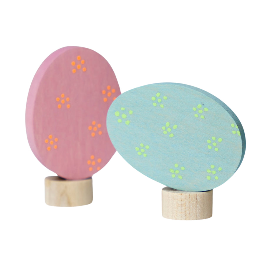 Grimm's Celebration Ring Deco (Easter Egg Floral Duo - 2pcs)