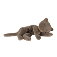 Maileg Sleeping Plush Kitten - Medium (Grey)