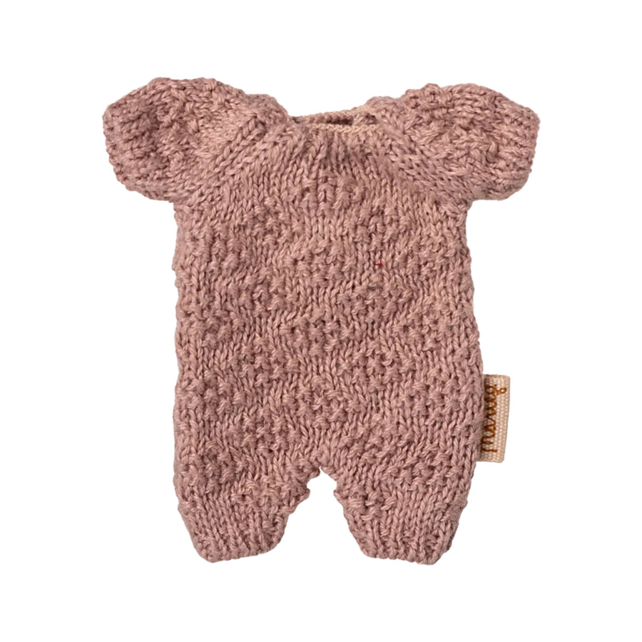 PRE-ORDER Maileg Bunny/Rabbit Knitted Suit - Heather (Micro)