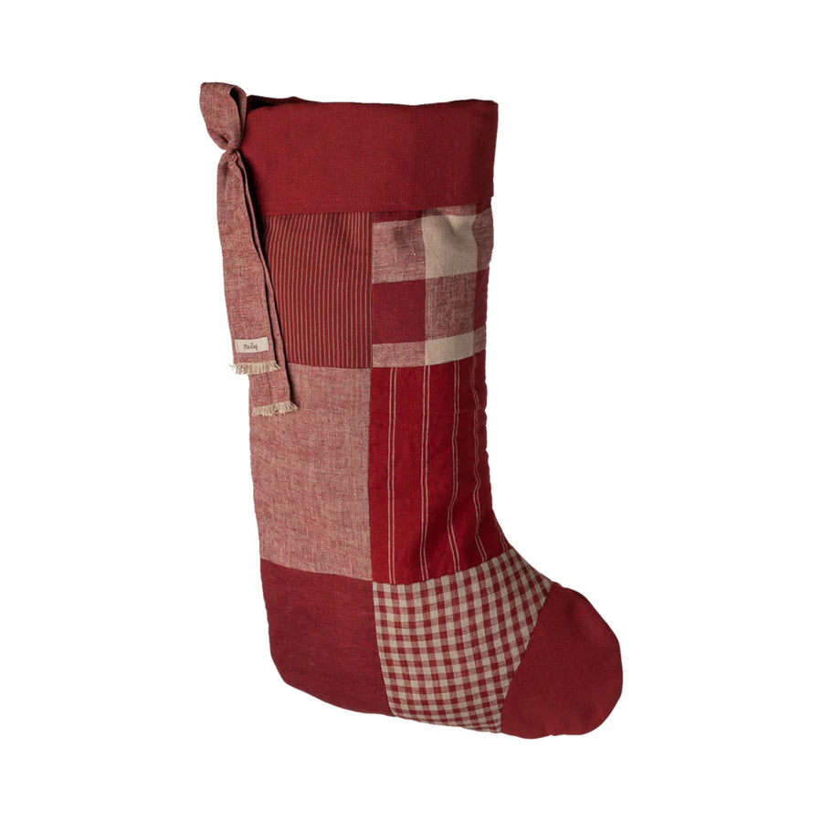 PRE-ORDER Maileg Christmas Stocking (Check) Home Decor (Not for MIce)