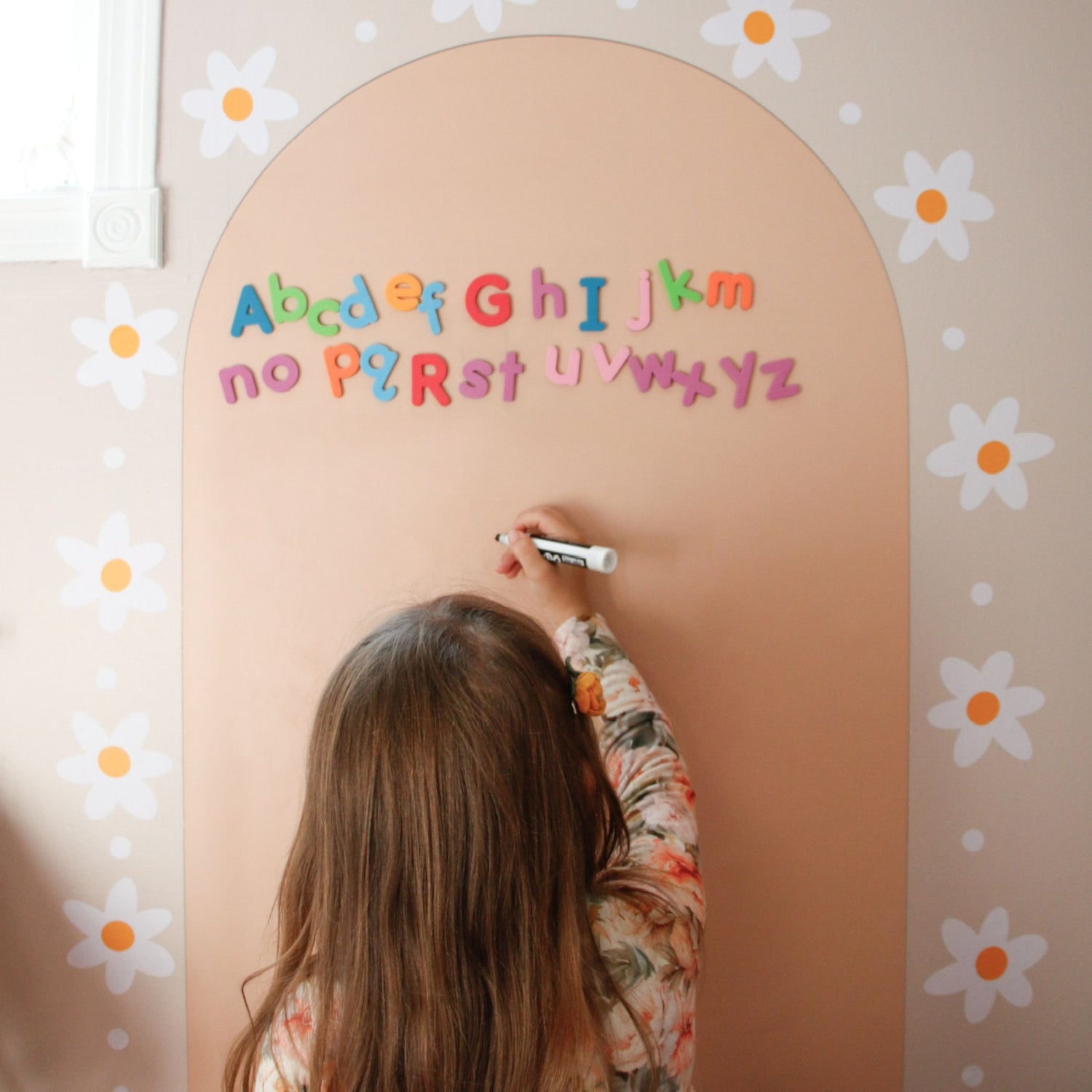 Magic Playwall - Arch Magnetic Wall Decal (Blush)
