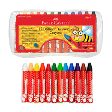 Beeswax Crayons in Storage Case For Kids (Set of 12)
