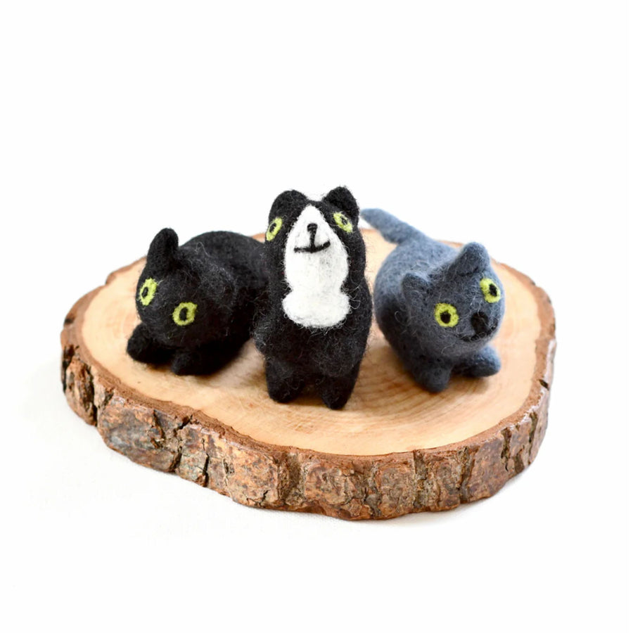 Felt Cats (Set of 3)