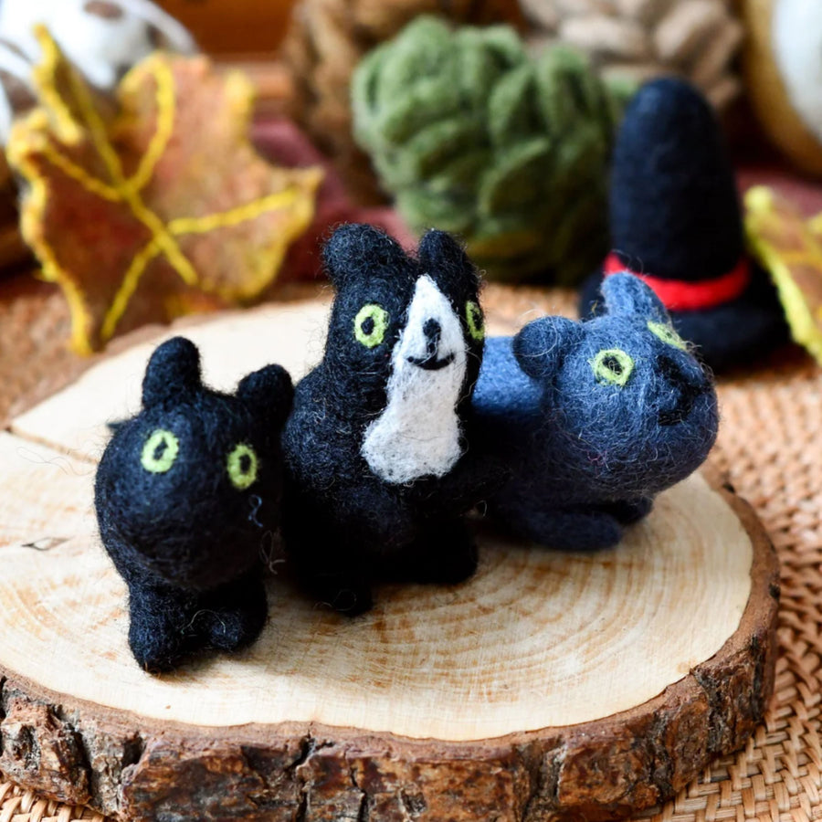 Felt Cats (Set of 3)