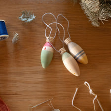 Wooden Ornament (Wood Winter Sparkle)