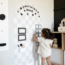 MEGA Magic Playwall - Arch Magnetic Wall Decal (Neutral Check)