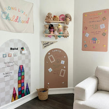 MEGA Magic Playwall - Arch Magnetic Wall Decal (Neutral Check)
