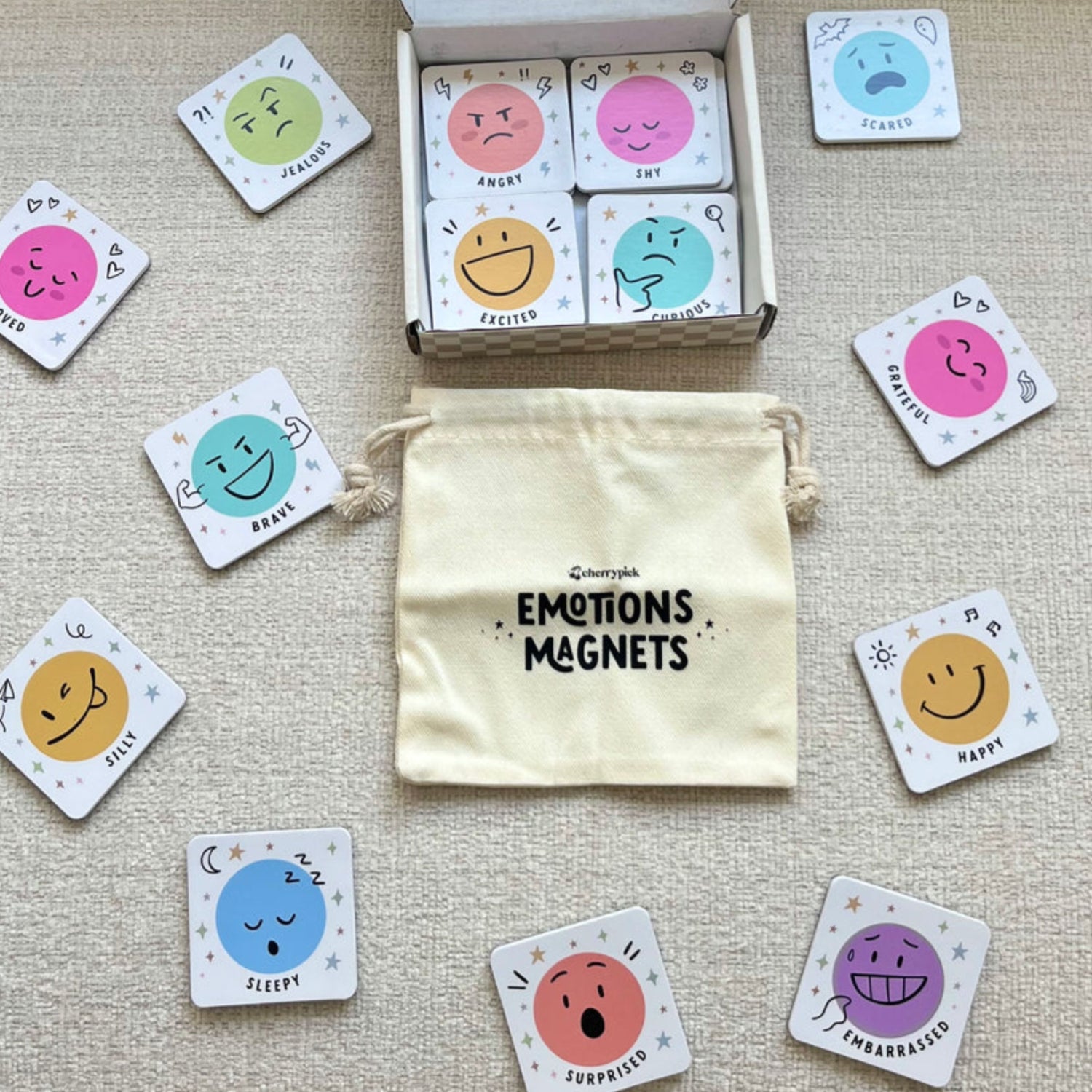 Emotions Magnets - Soft Foam Magnetic Set (20pc)