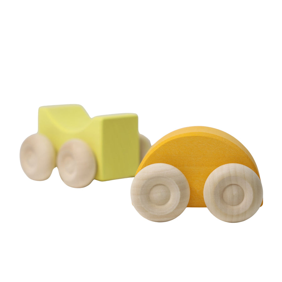 Grimm's Stacking Cars YELLOW (2 pcs)