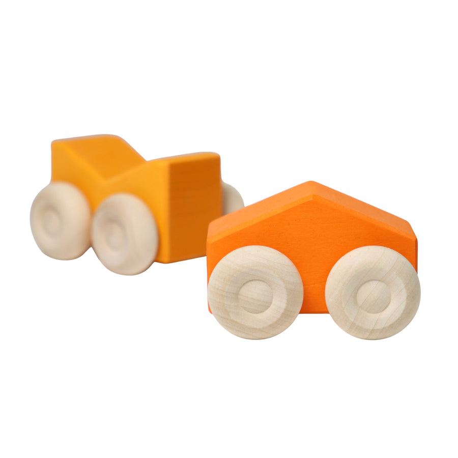 Grimm's Stacking Cars ORANGE (2 pcs)