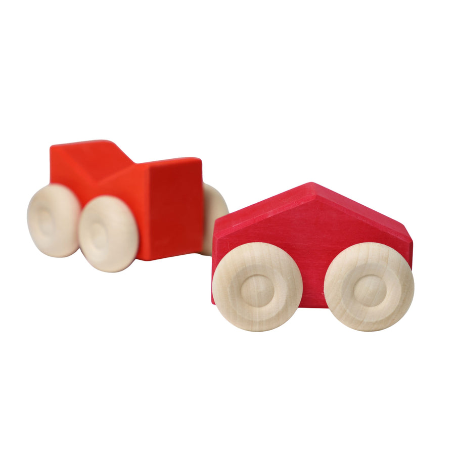Grimm's Stacking Cars RED (2 pcs)