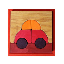 Grimm's Building Set Creative Puzzle (Car, Red)
