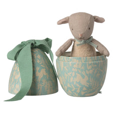 PRE-ORDER Maileg Easter Egg with Micro Lamb - Dusty Mint (Small)