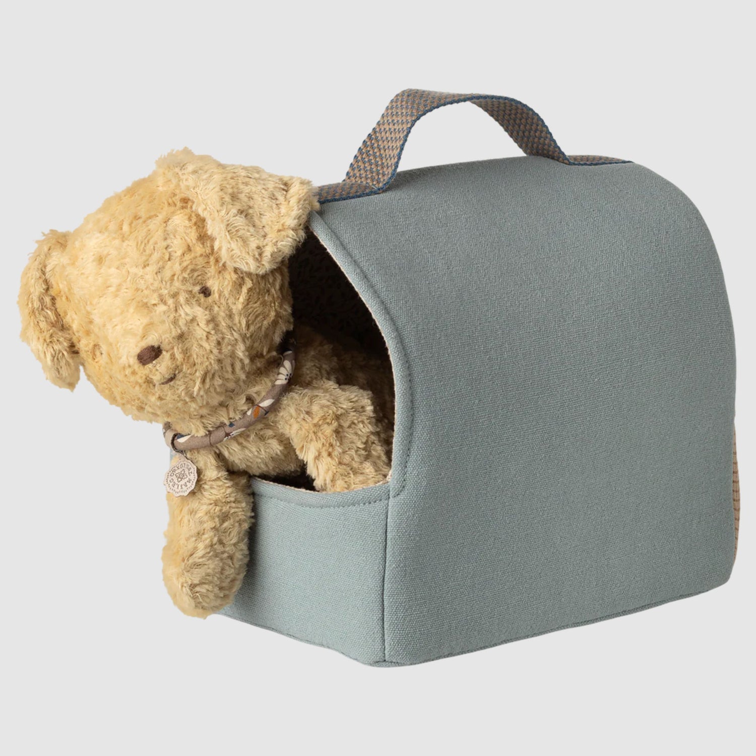 Maileg Pet Carrier (Dusty Blue)