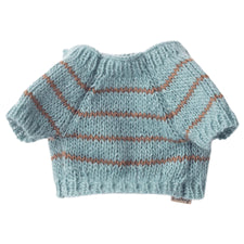 Maileg Pet Supply Small Knitted Sweater (Dusty Blue)
