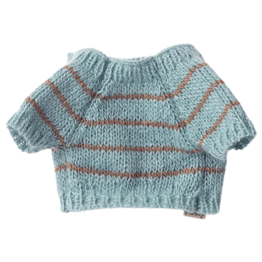 PRE-ORDER Maileg Pet Supply Small Knitted Sweater (Dusty Blue)