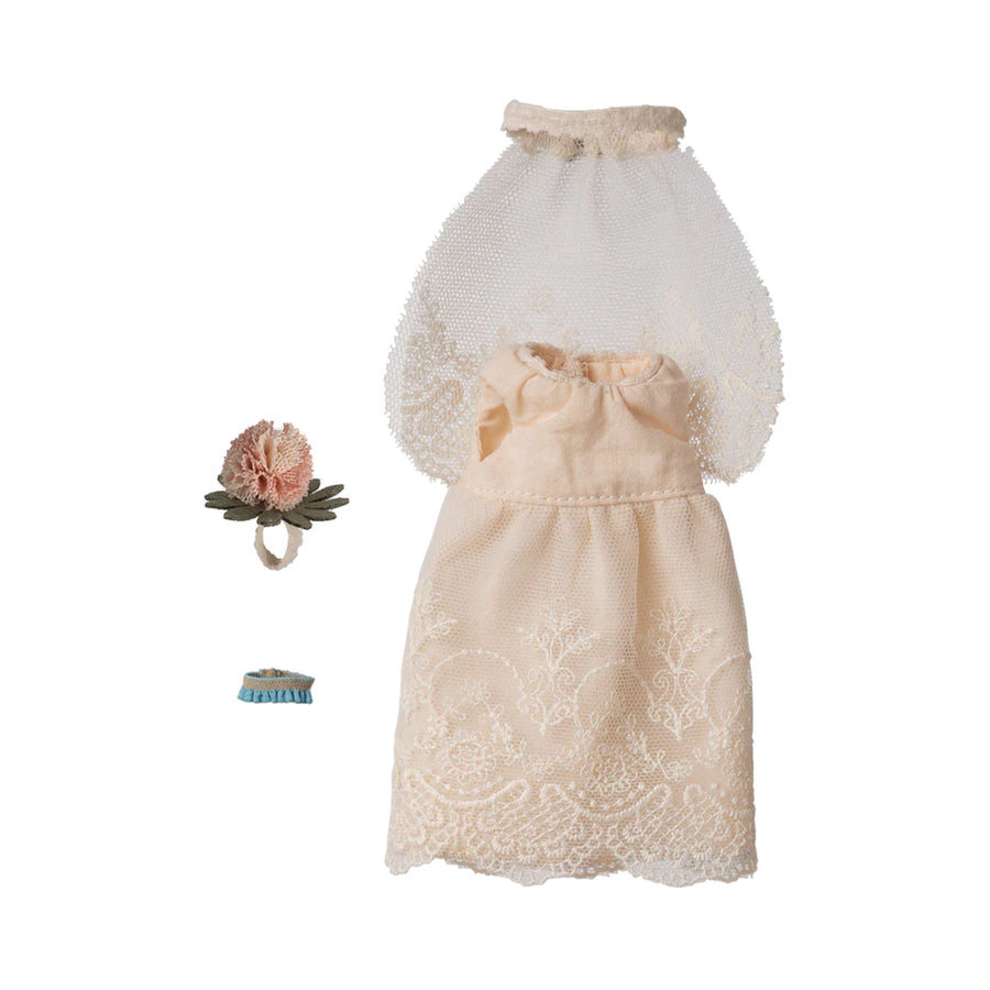 PRE-ORDER Maileg Wedding Dress Clothes Set (Mum Mouse)