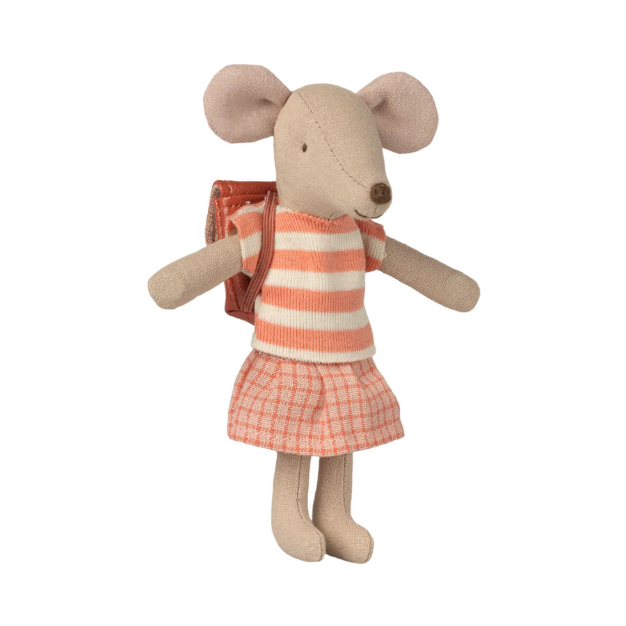 PRE-ORDER Maileg Tricycle Mouse - Coral (Big Sister)