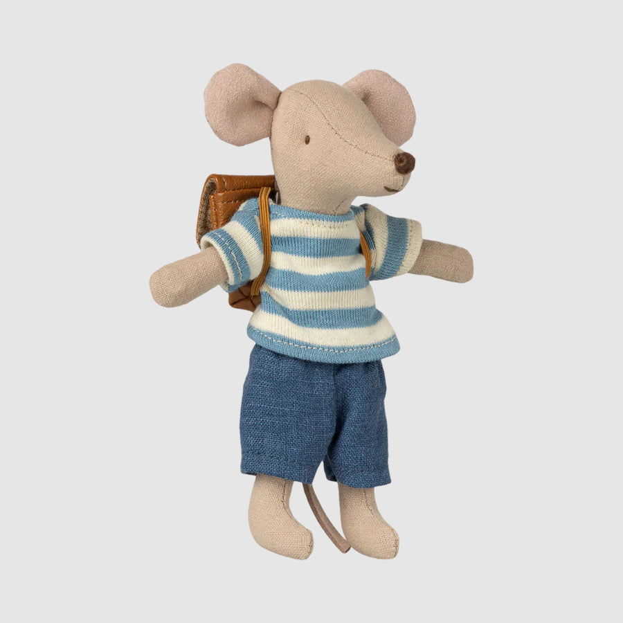 PRE-ORDER Maileg Clothes and Bag - Brown (Big Brother Mouse)