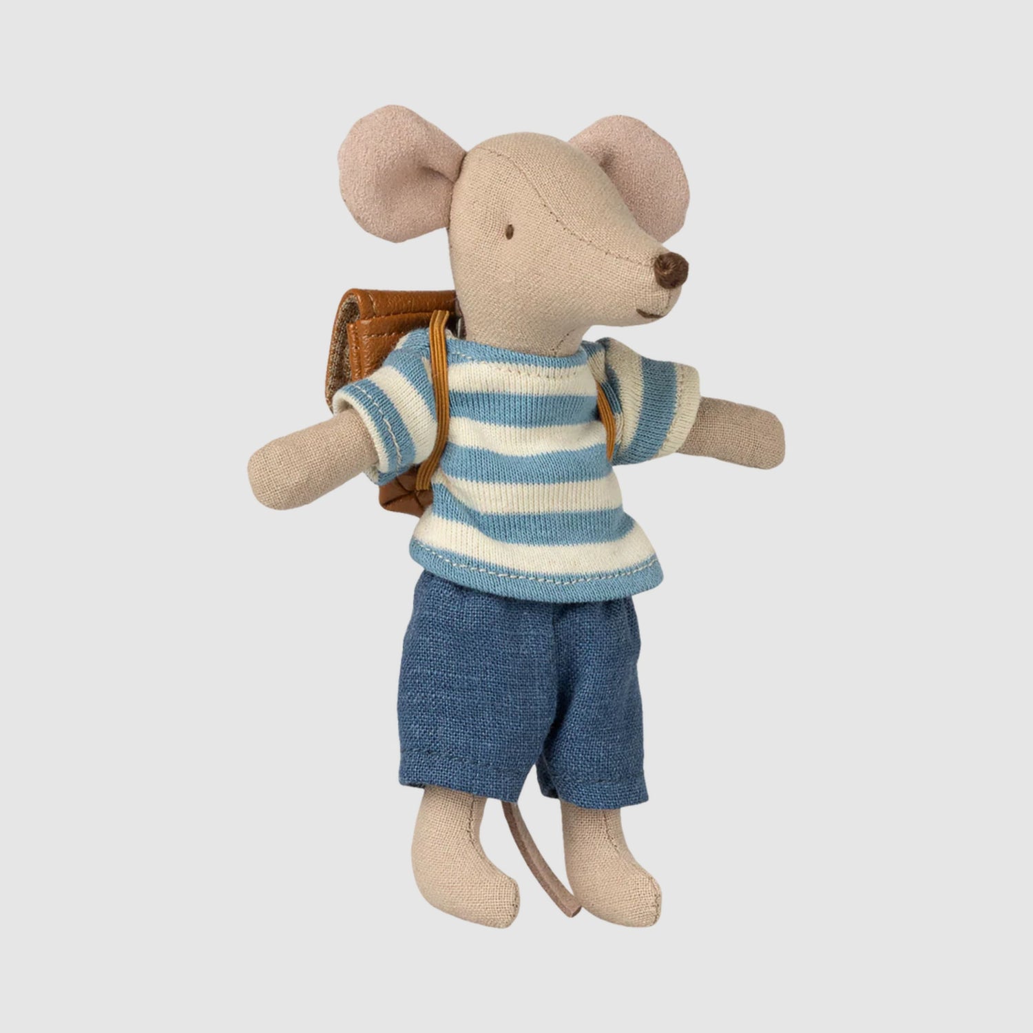 Maileg Clothes and Bag - Brown (Big Brother Mouse)