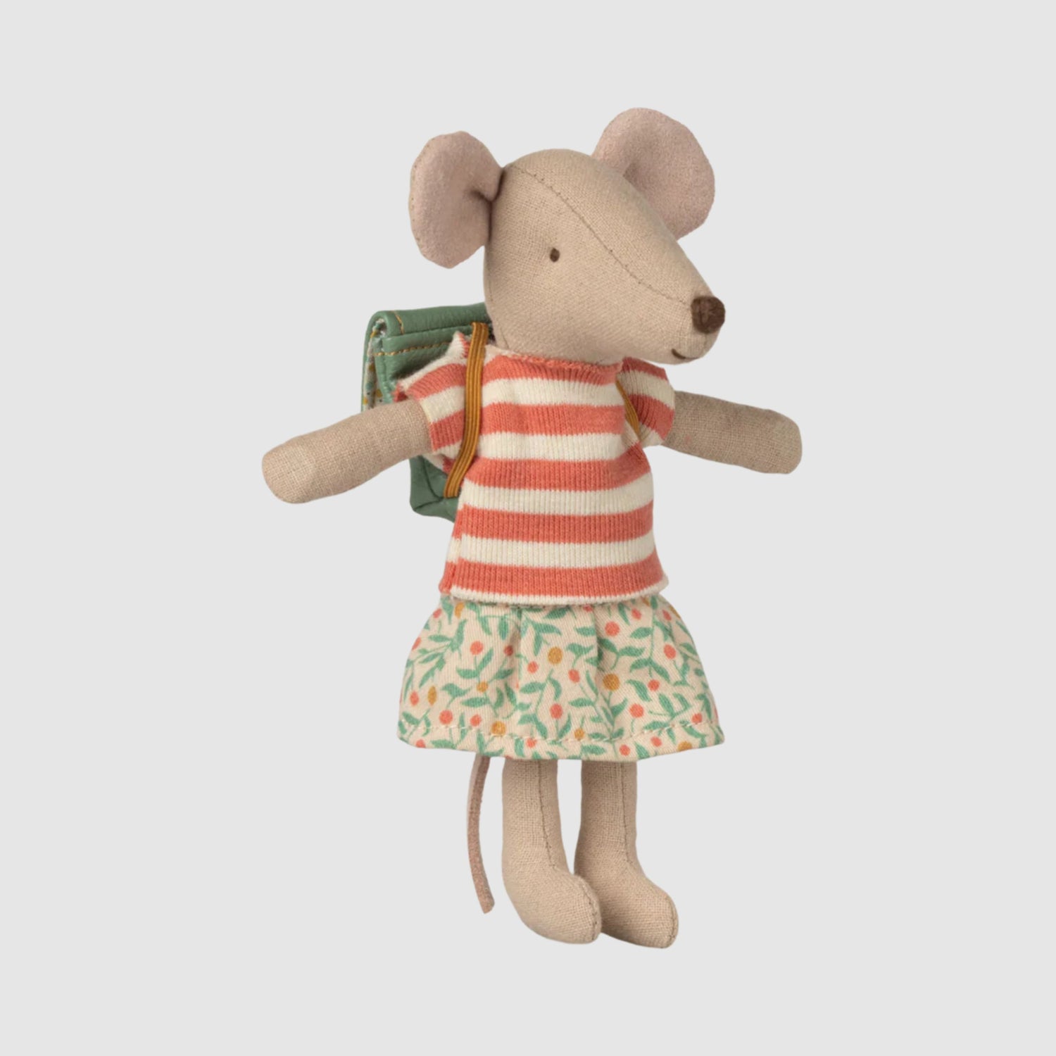 PRE-ORDER Maileg Clothes and Bag - Green (Big Sister Mouse)