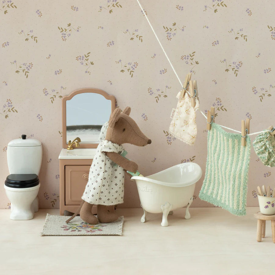 Maileg Sink Dresser with Mirror - Dark Powder (Mouse)