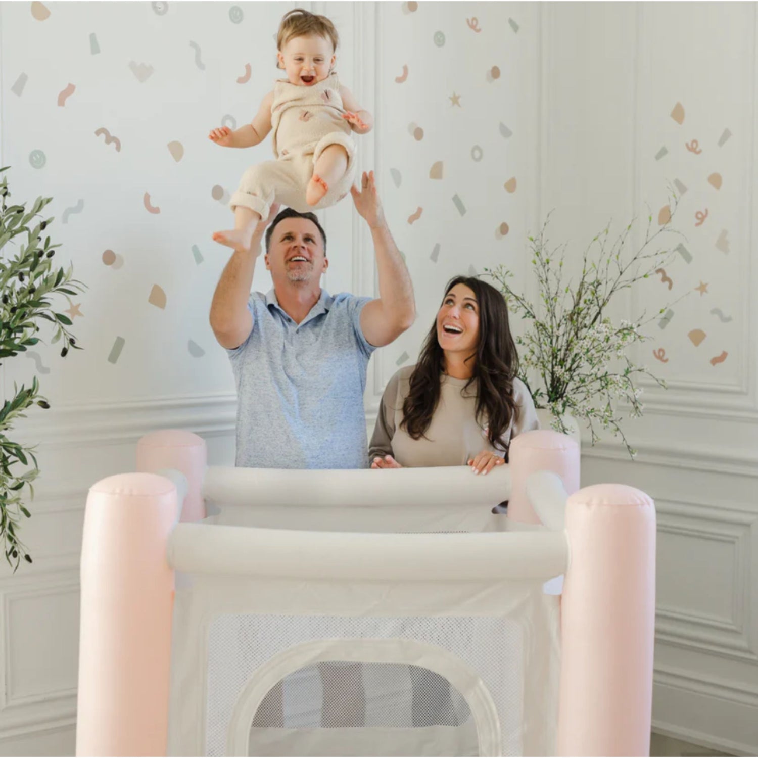 Magic Bounce House – Mini Cordless Indoor Bouncer (Bows & Bloom)