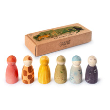 Grapat Animal Crew | Nins Peg Doll Set