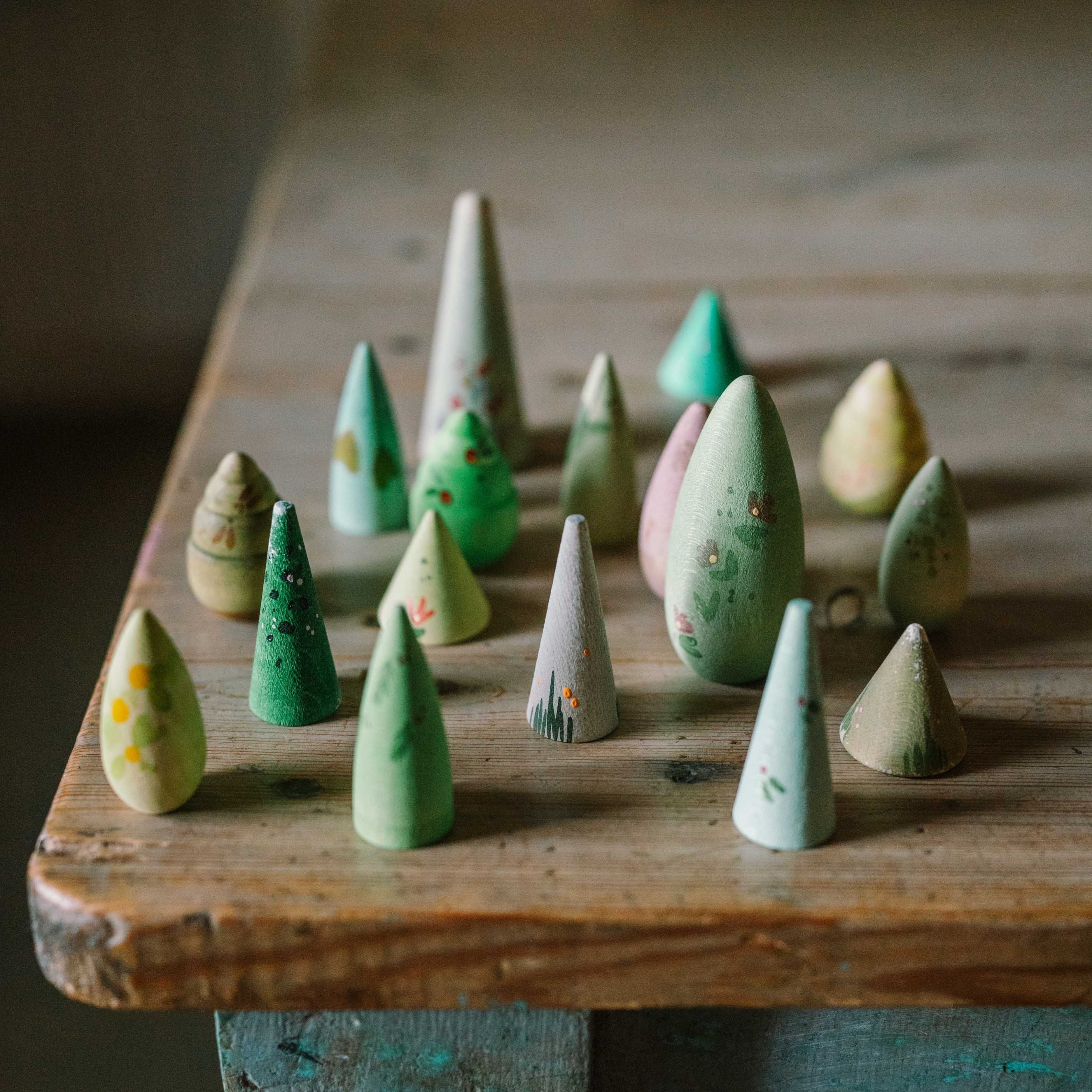 Grapat Canada | Wood Forest Trees Play Set | The Playful Peacock