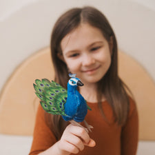 Mini Peacock Finger Puppet