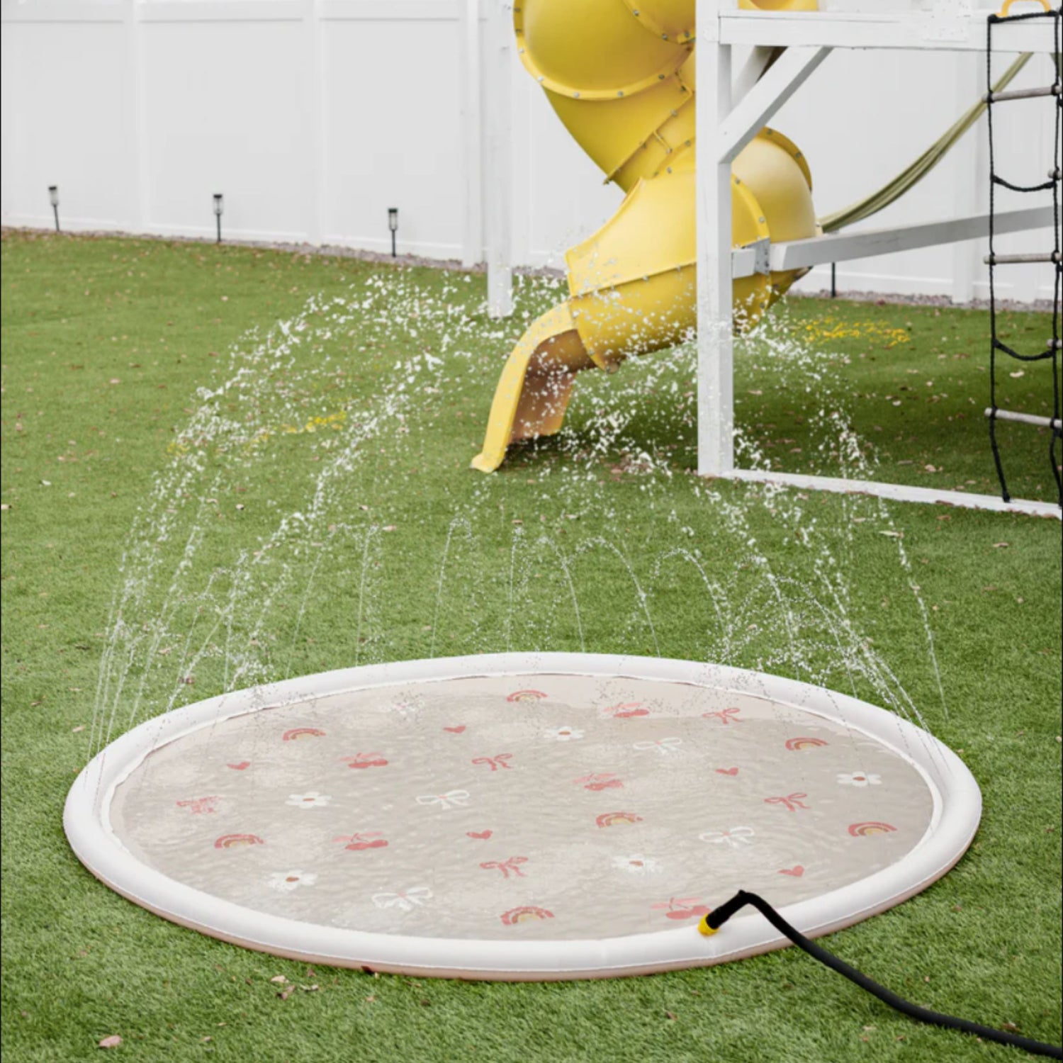 Sprinkler Splash Pad for Kids (Bows & Bloom)