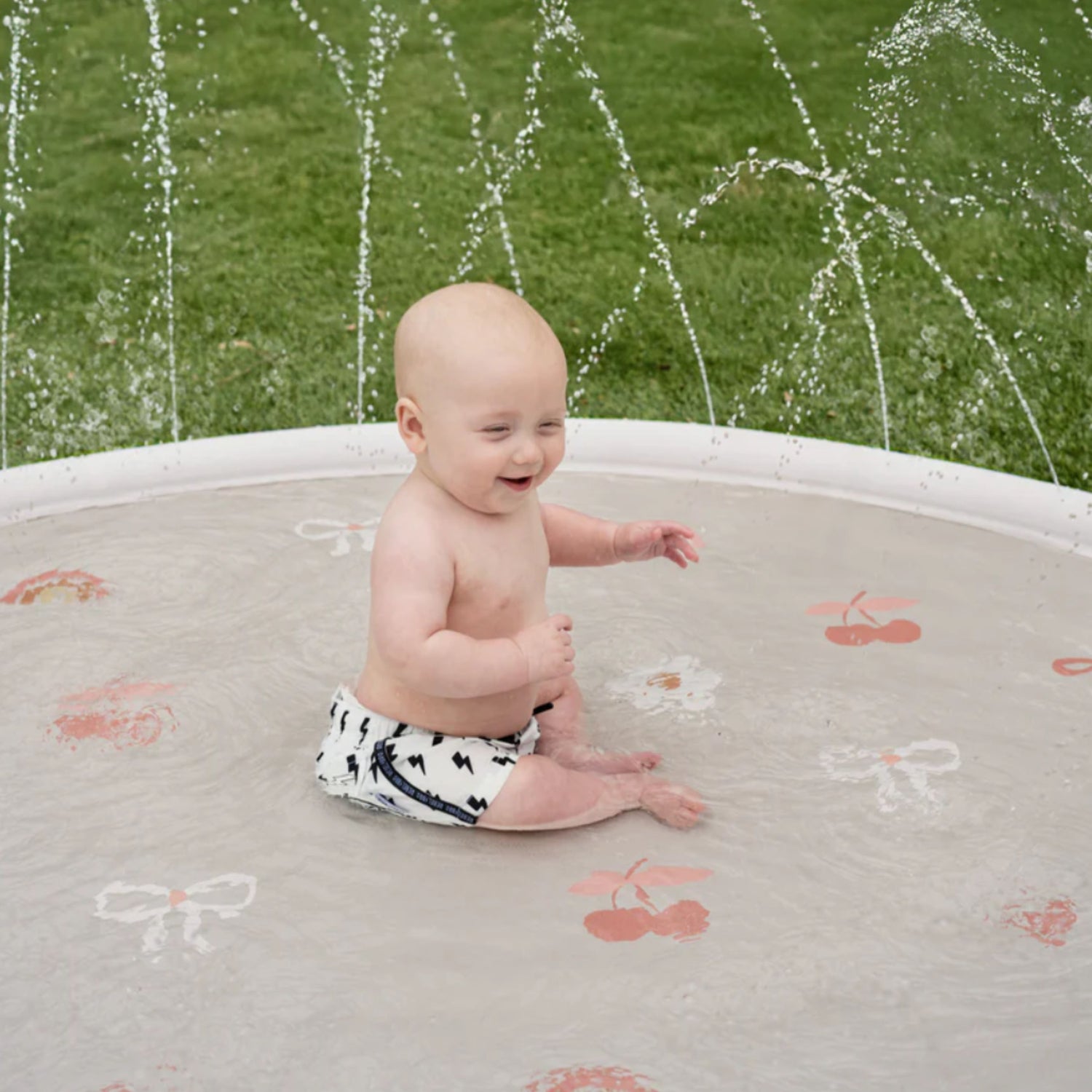 Sprinkler Splash Pad for Kids (Bows & Bloom)