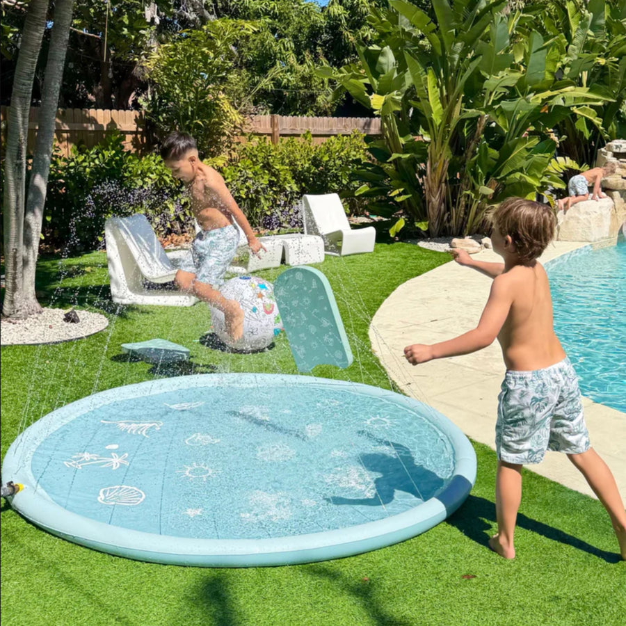 Sprinkler Splash Pad for Kids (Surf Paradise)