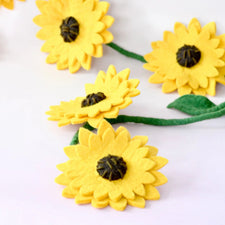 Felt Yellow Sunflower Garland (2.4m)