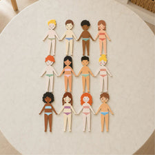 Magnetic Dress-Up Dolls Play Set