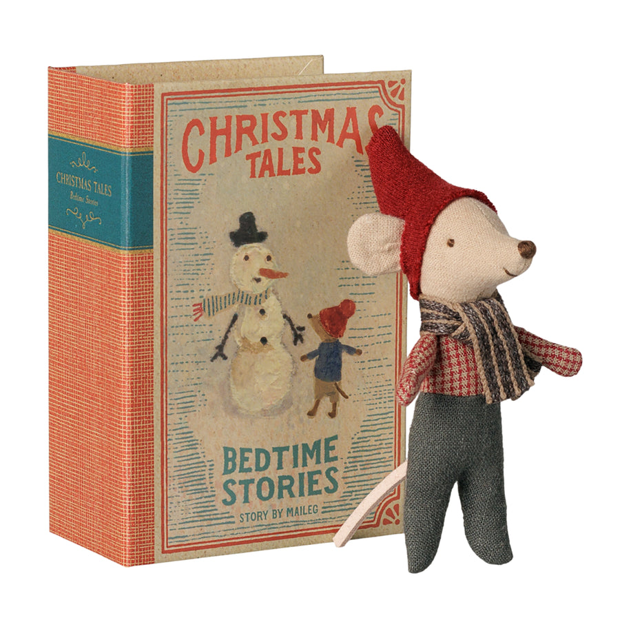 PRE-ORDER Maileg Christmas Mouse in Book (Baby)