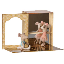 PRE-ORDER Maileg Ballet Mice in Dance Studio (Little Sister & Brother) - NEW 2026