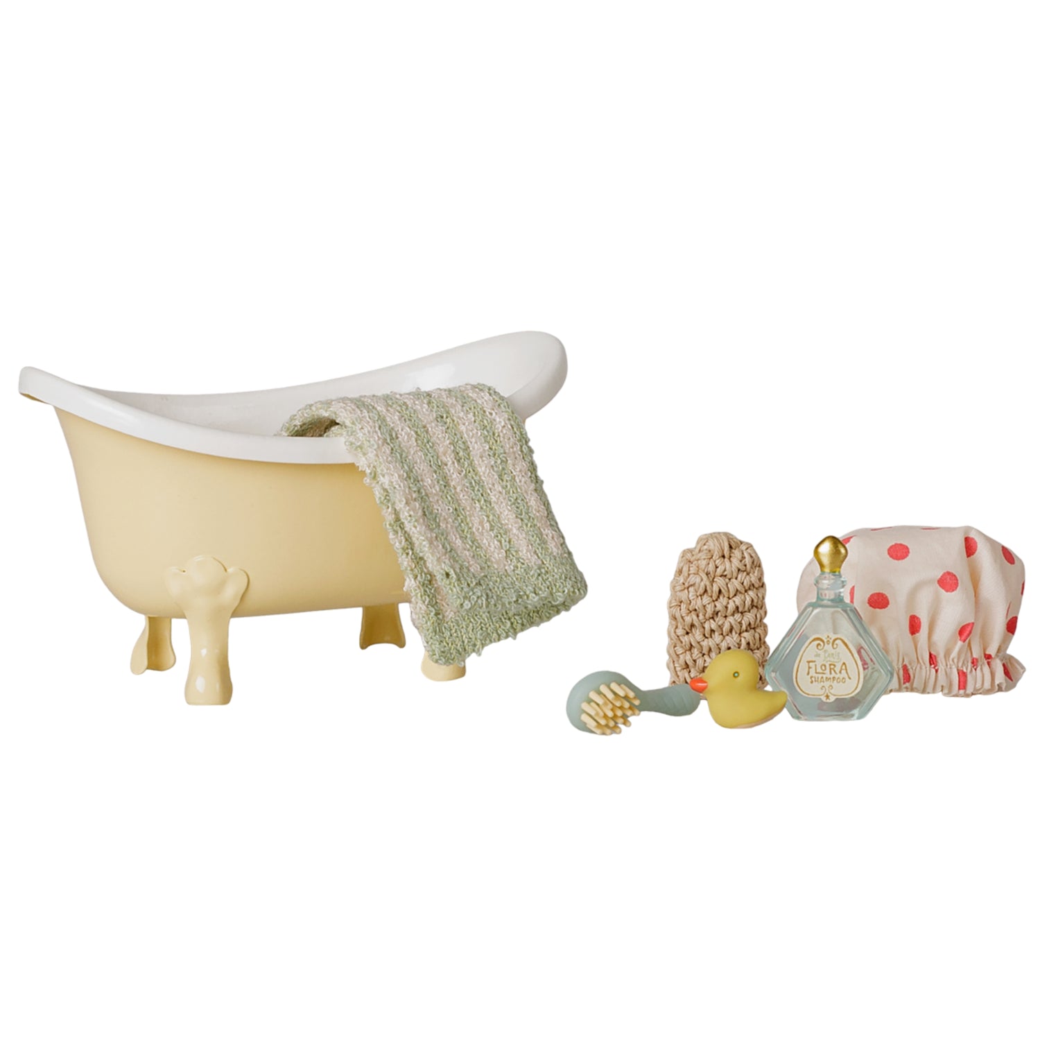PRE-ORDER Maileg Bathtub Set - Yellow (Mouse)