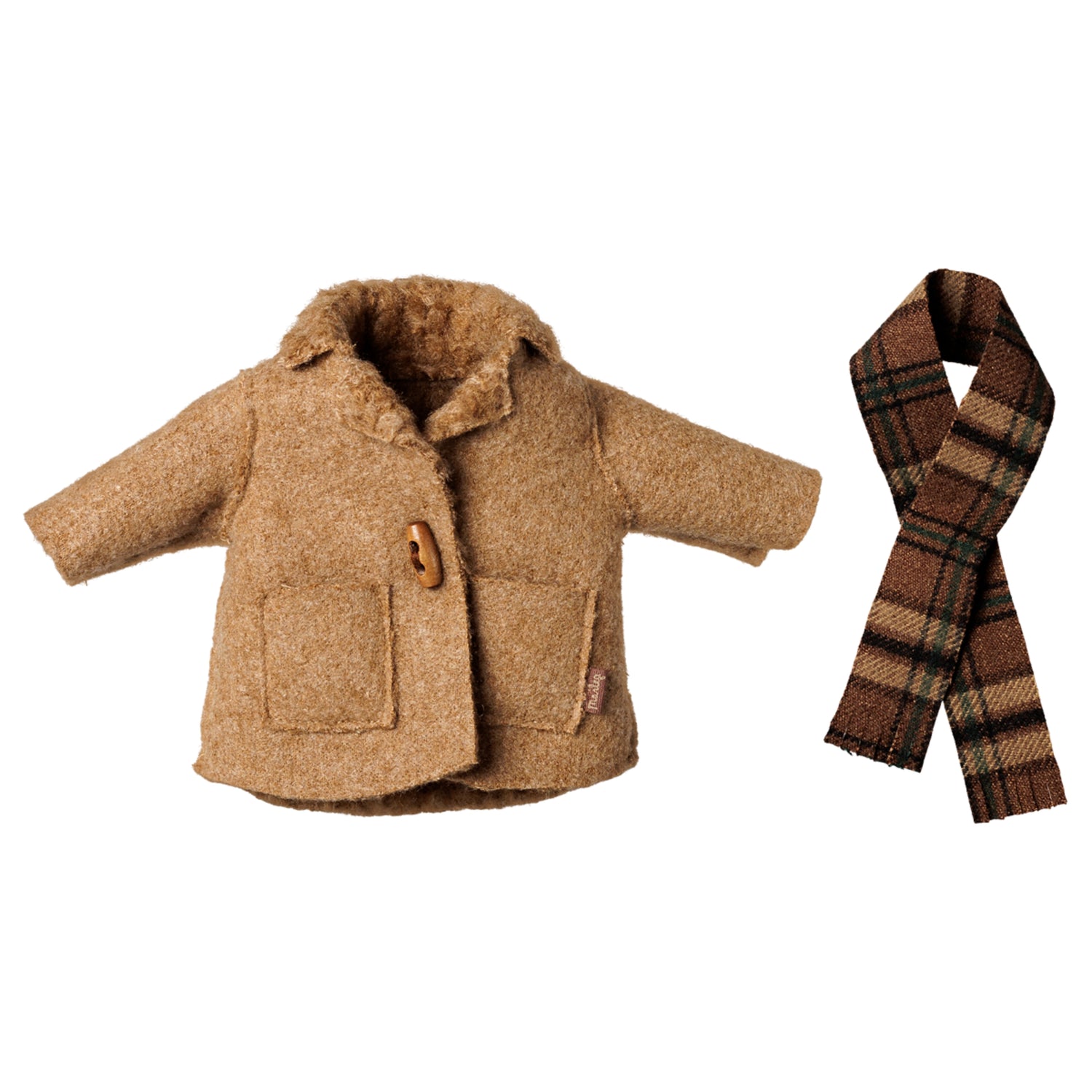 PRE-ORDER Maileg Jacket and Scarf Clothing Set (Medium Mouse)