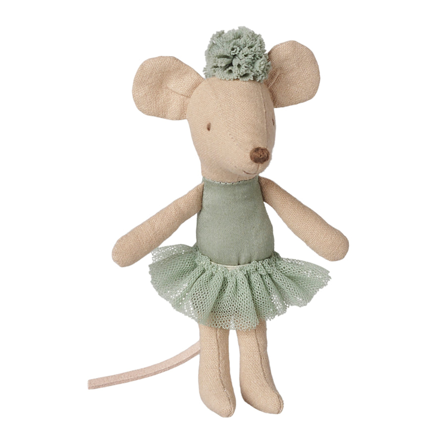 PRE-ORDER Maileg Ballerina Mouse - Vintage Mint (Little Sister)