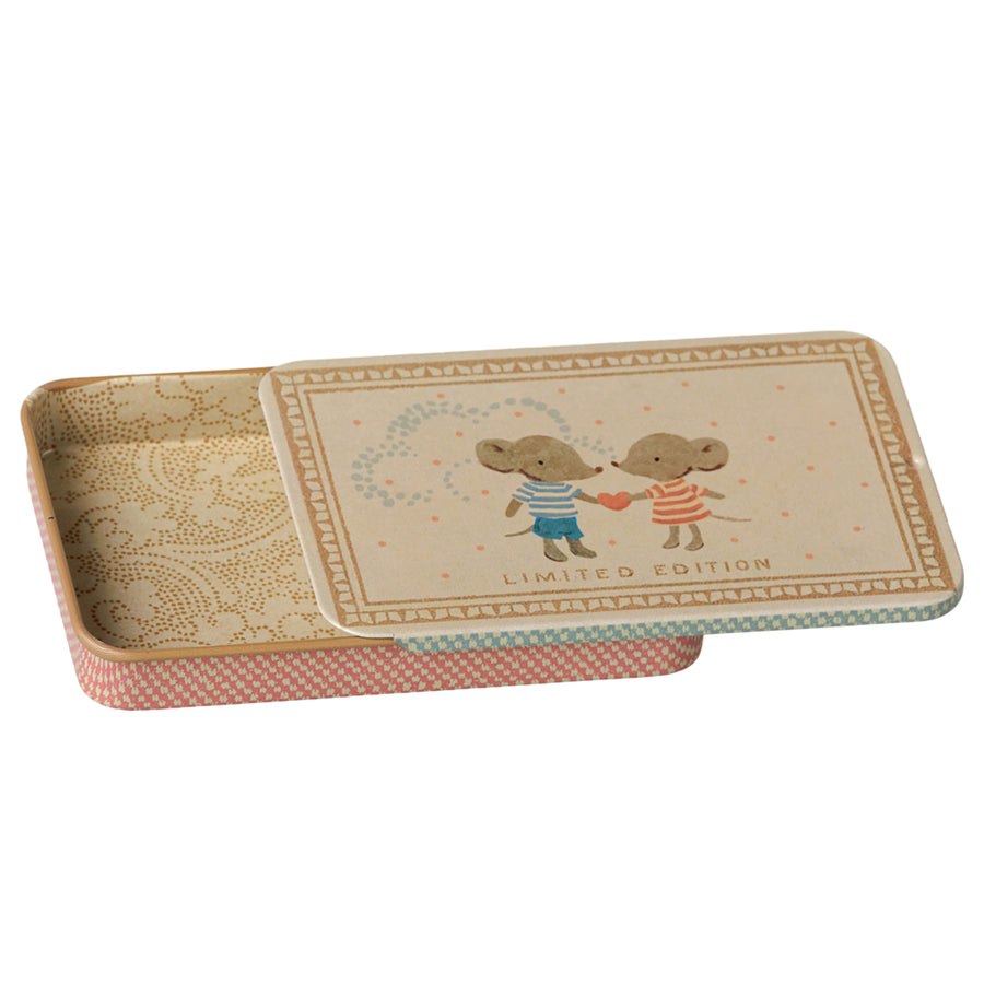 PRE-ORDER Maileg Metal Box with Sliding Lid (Mice)