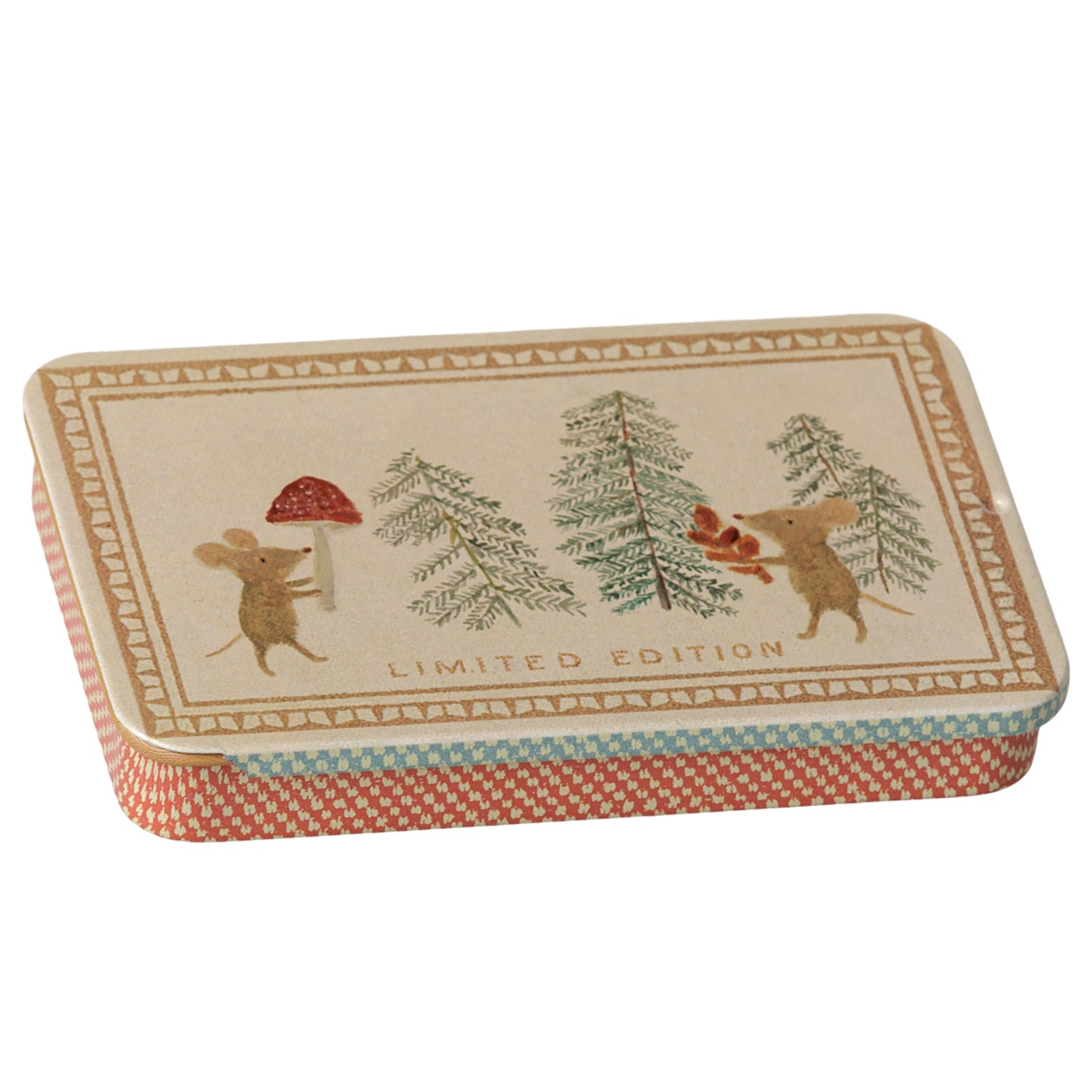 PRE-ORDER Maileg Metal Box with Sliding Lid (Christmas Mice)
