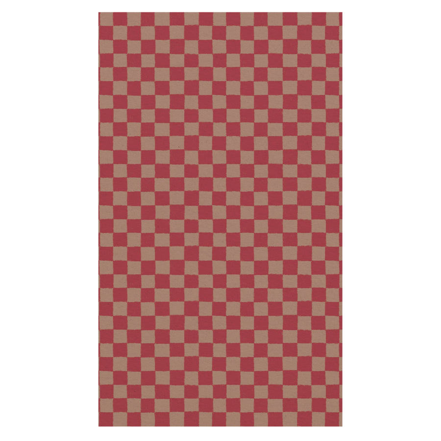 PRE-ORDER Maileg Gift Wrap - Checker Powder Red (10m)