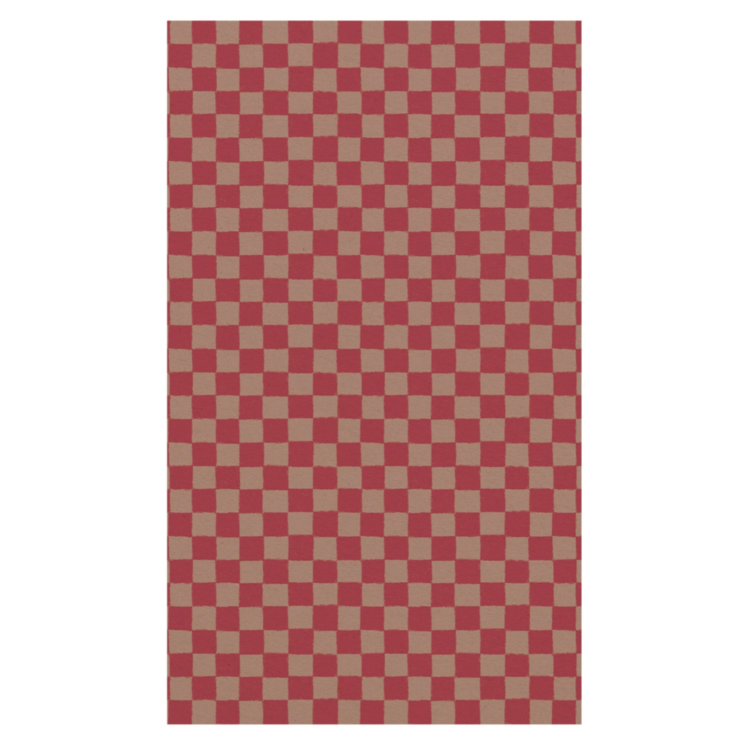 PRE-ORDER Maileg Gift Wrap - Checker Powder Red (10m)
