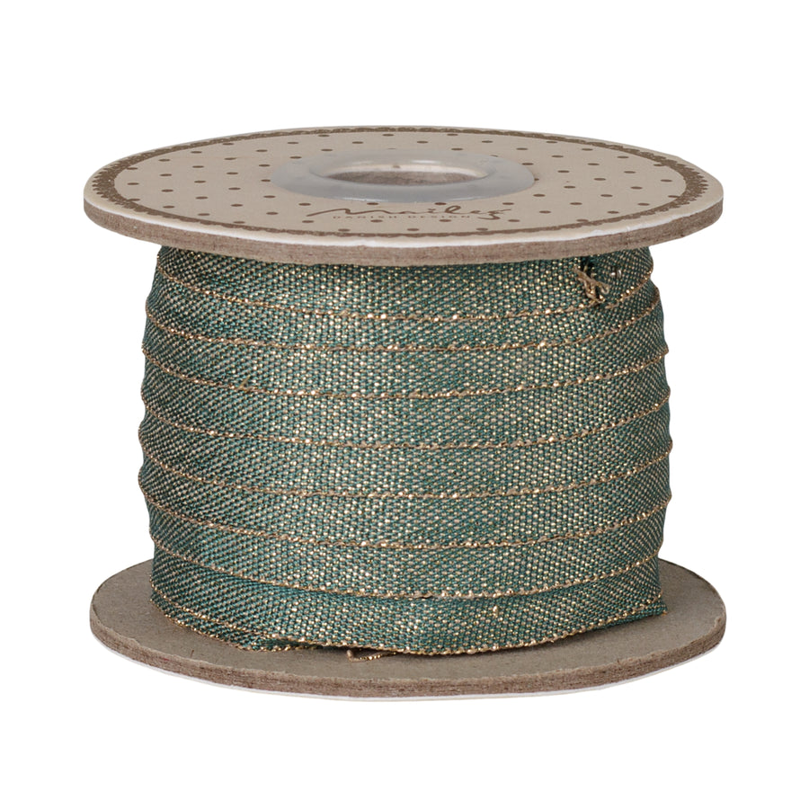 PRE-ORDER Maileg Ribbon Green Gold (25m) (Copy)